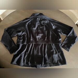 Women’s Fabletics Trinity Performance Black Zip Up Jacket, size 1X